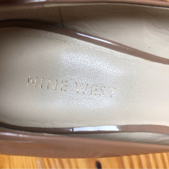 Nine West Nude Patent NW Caress Leather Heels, EUC, 8 - Picture 6 of 11